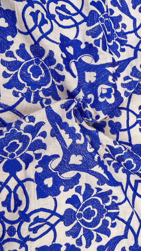 هندی فلکسی سوزن دوزی (دیزاین 14) 030305 آبی کاربنی رنگ