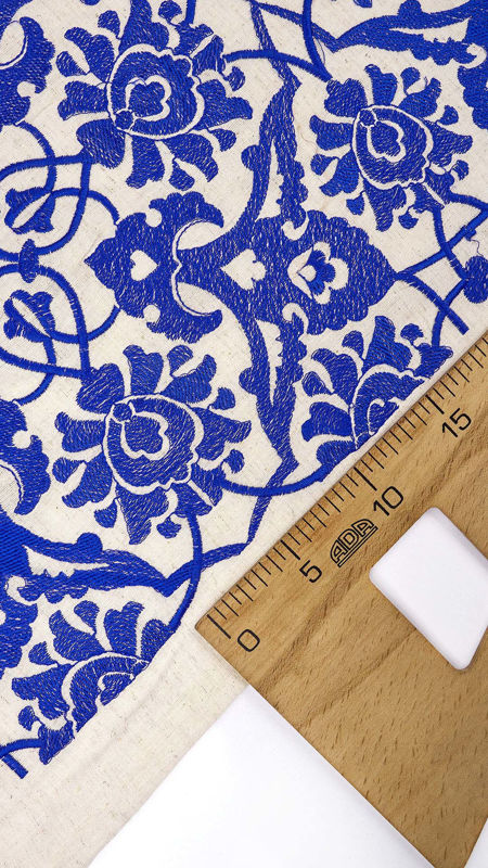 هندی فلکسی سوزن دوزی (دیزاین 14) 030305 آبی کاربنی رنگ