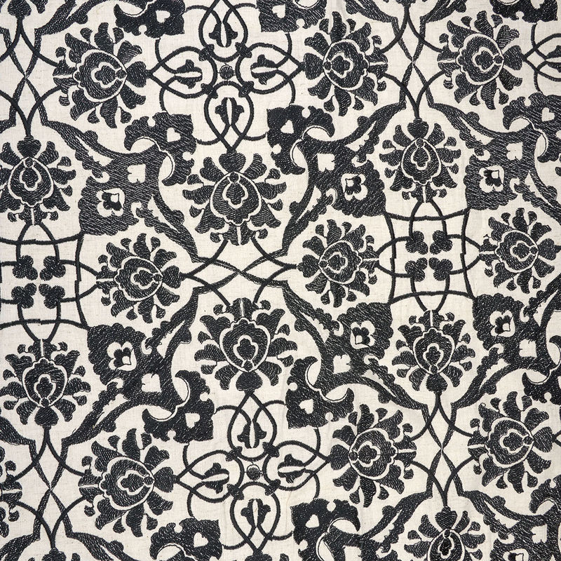 هندی فلکسی سوزن دوزی (دیزاین 14) 030305 کرم مشکی رنگ