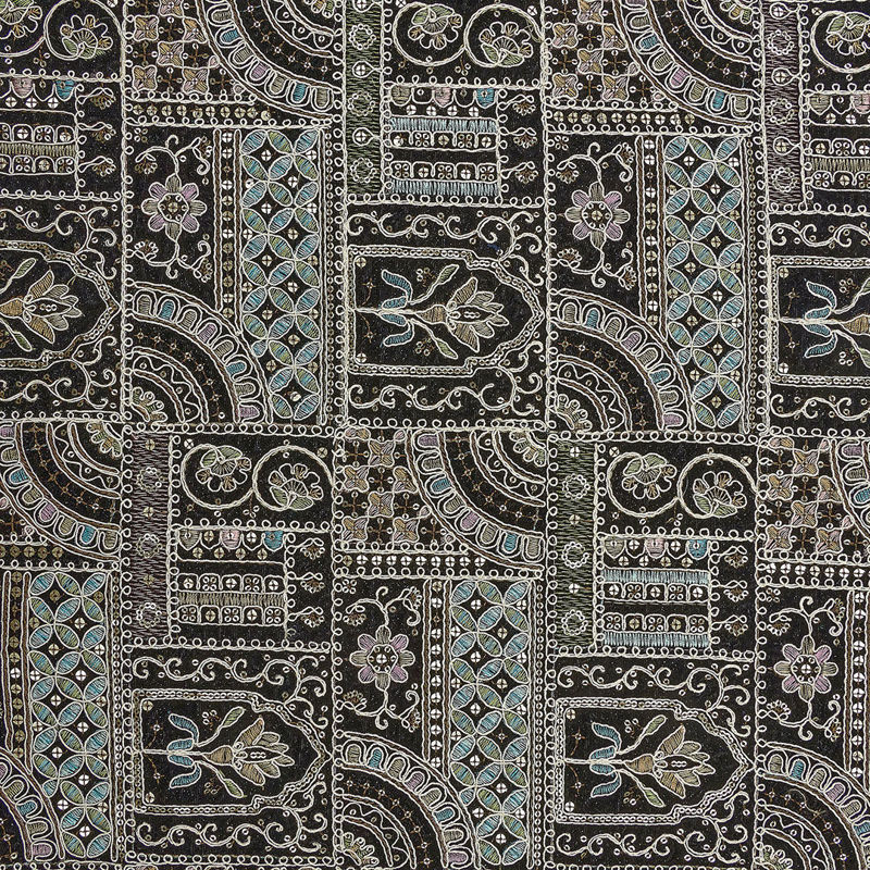 هندی مخمل قیطان دوزی 030516/1 مشکی رنگ