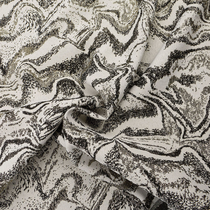 ژاکارد طرح کهکشانی 031118/4 سفید مشکی رنگ