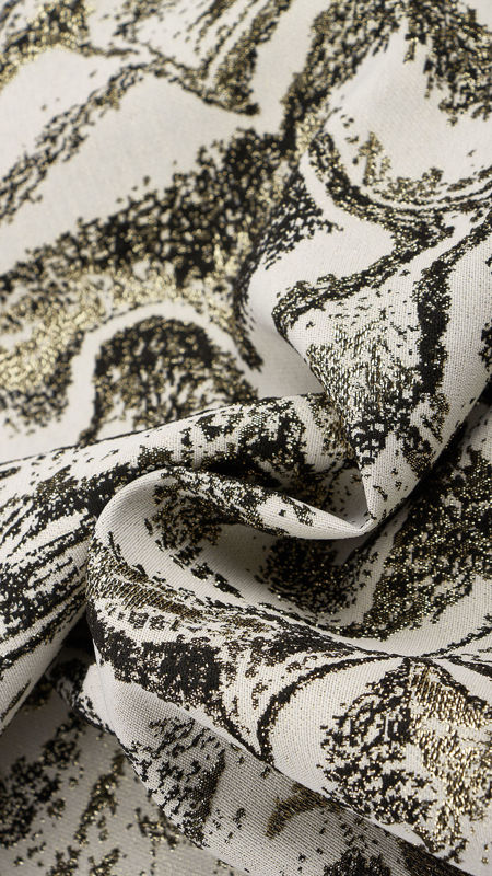 ژاکارد طرح کهکشانی 031118/4 سفید مشکی رنگ