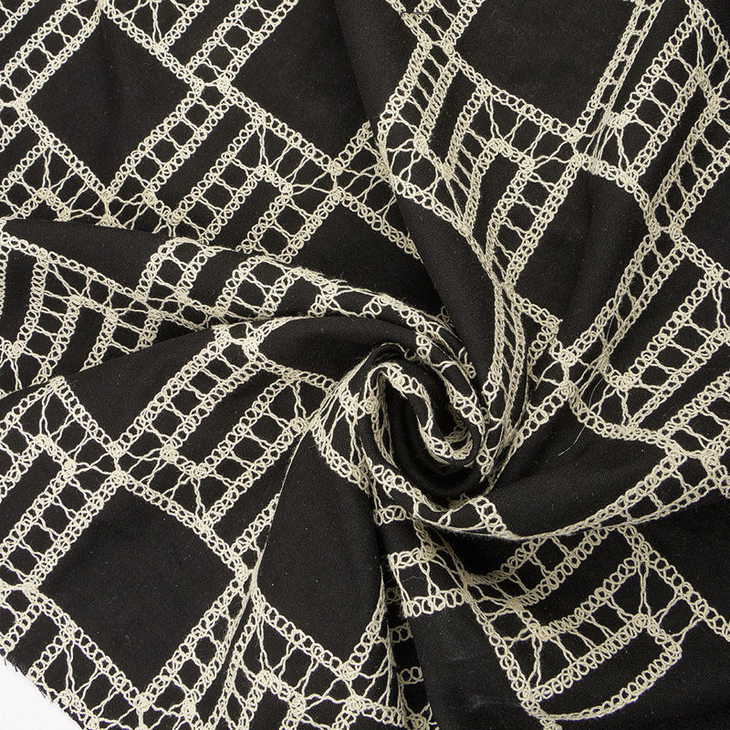 شانتون قلاب دوزی 031130/3 مشکی کرم رنگ