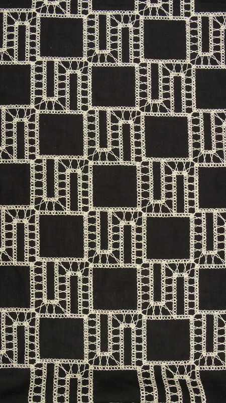 شانتون قلاب دوزی 031130/3 مشکی کرم رنگ