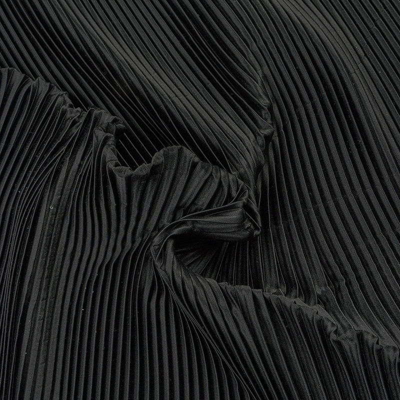 ساتن پلیسه 031130 مشکی رنگ