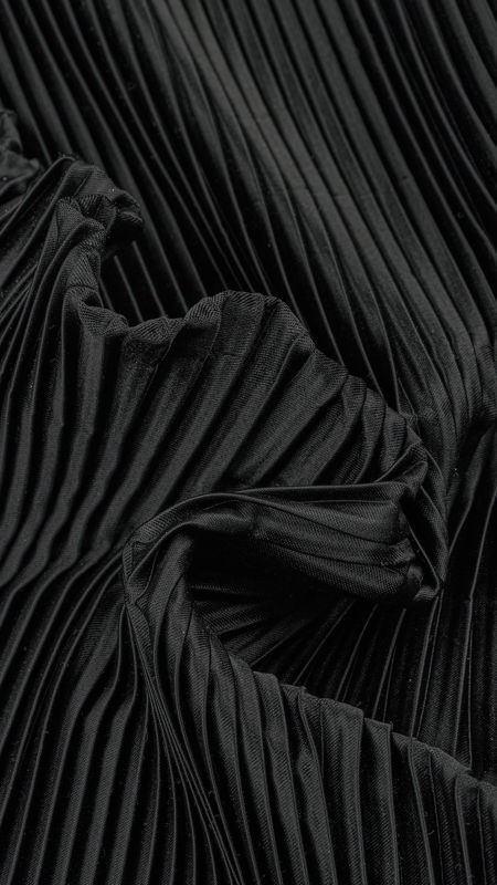 ساتن پلیسه 031130 مشکی رنگ