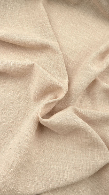لینن نخ پنبه 040126 کرم رنگ