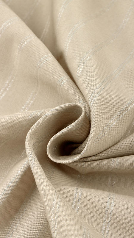لینن لمه بافت راه راه 040126/5 استخوانی رنگ
