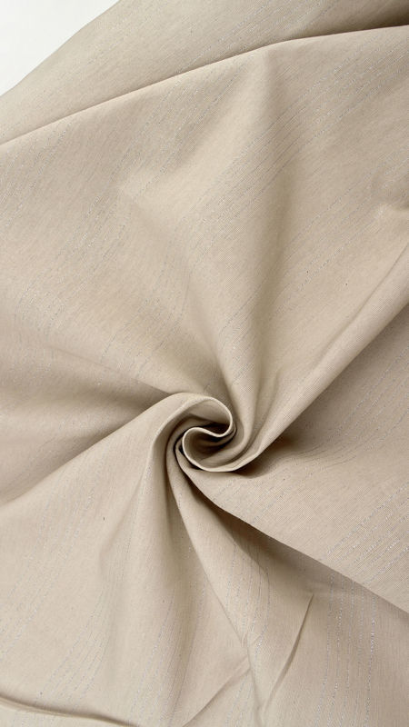 لینن لمه بافت راه راه 040126/2 استخوانی رنگ