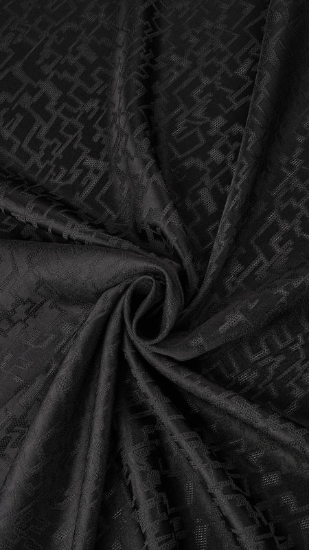 ژاکارد طرح کوبیسم 040128 مشکی رنگ