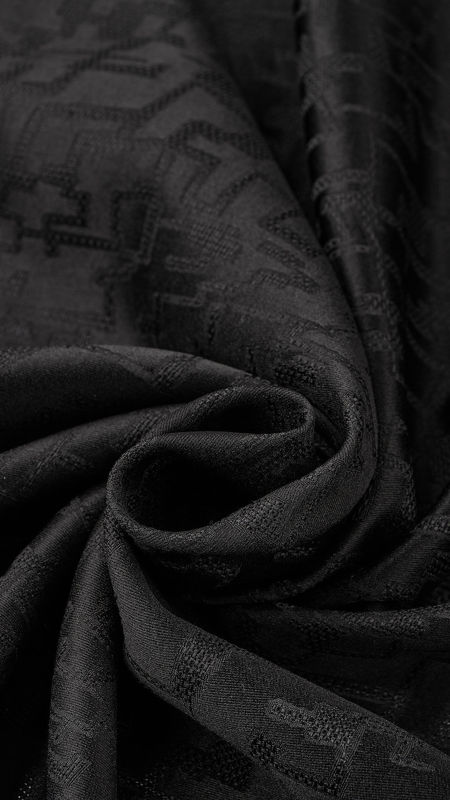 ژاکارد طرح کوبیسم 040128 مشکی رنگ