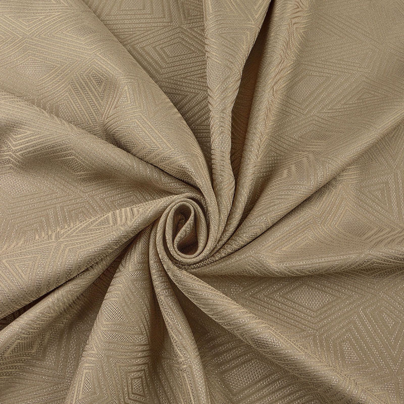 ژاکارد طرح هندسی 040128 نسکافه ای رنگ