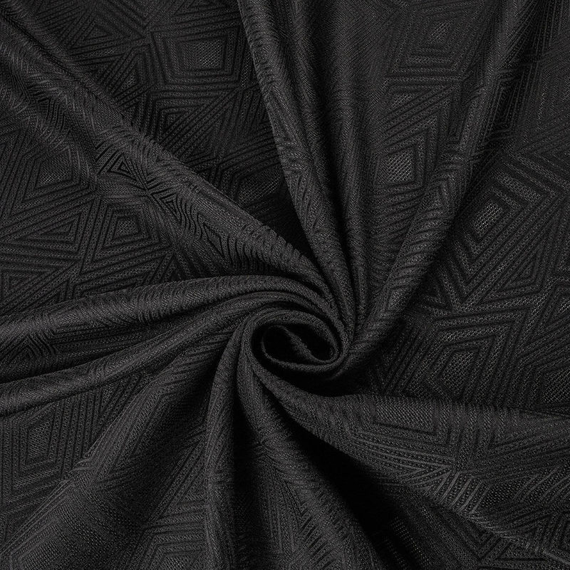 ژاکارد طرح هندسی 040128 مشکی رنگ