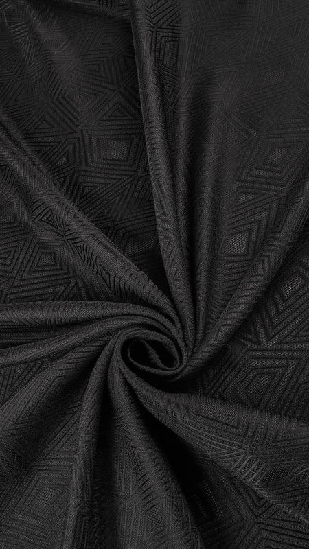 ژاکارد طرح هندسی 040128 مشکی رنگ