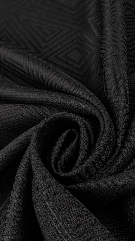 ژاکارد طرح هندسی 040128 مشکی رنگ