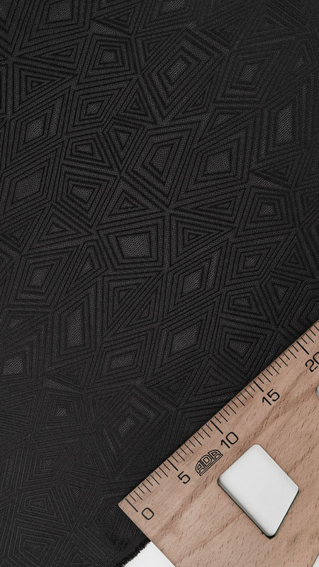 ژاکارد طرح هندسی 040128 مشکی رنگ