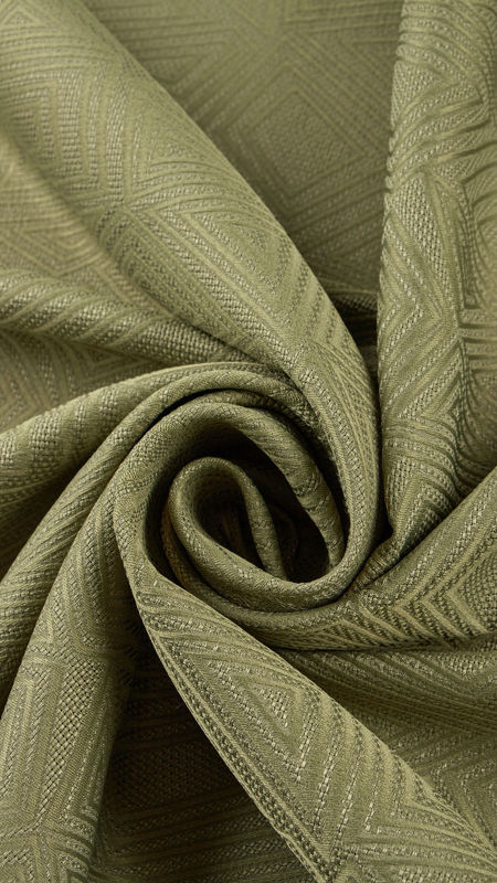 ژاکارد طرح هندسی 040128 سبز رنگ