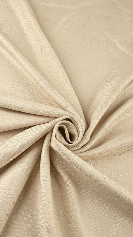 ژاکارد طرح هندسی 040128 کرم رنگ