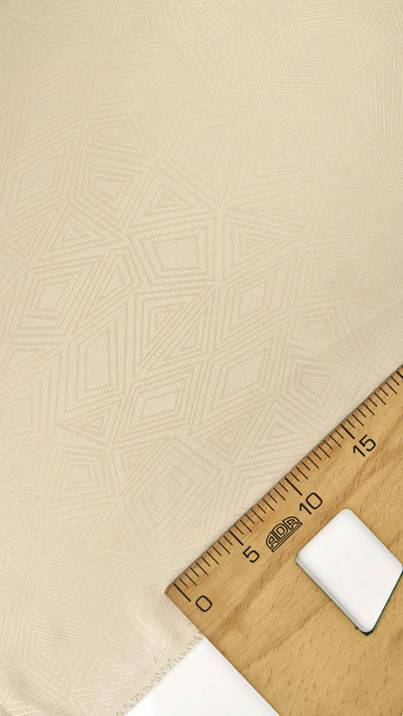 ژاکارد طرح هندسی 040128 کرم رنگ