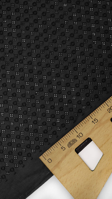 وال خامه دوزی طرح هندسی 040203 مشکی رنگ