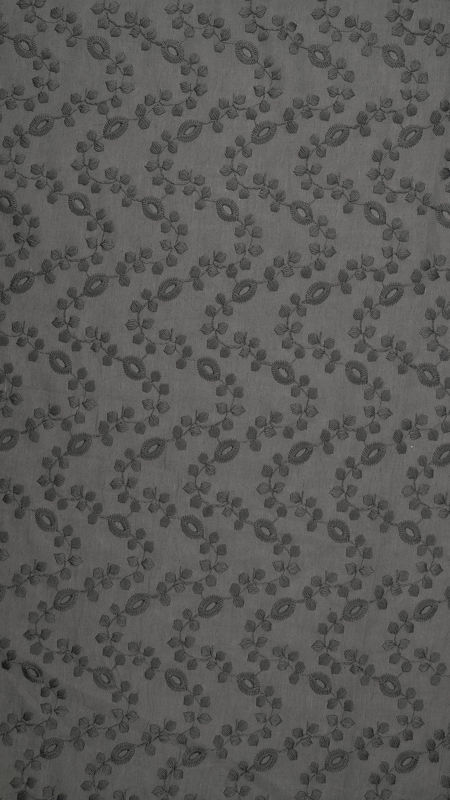 وال خامه دوزی طرح شاخه ای 040203 طوسی تیره رنگ