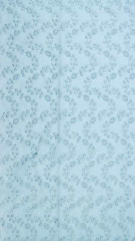 وال خامه دوزی طرح شاخه ای 040203 آبی رنگ