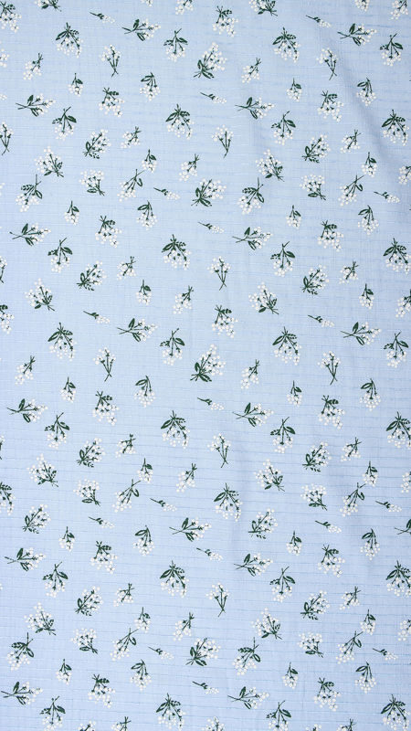 وال گل گچی درشت 040203 آبی رنگ