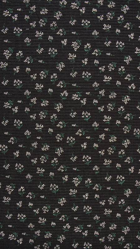 وال گل گچی درشت 040203 مشکی رنگ