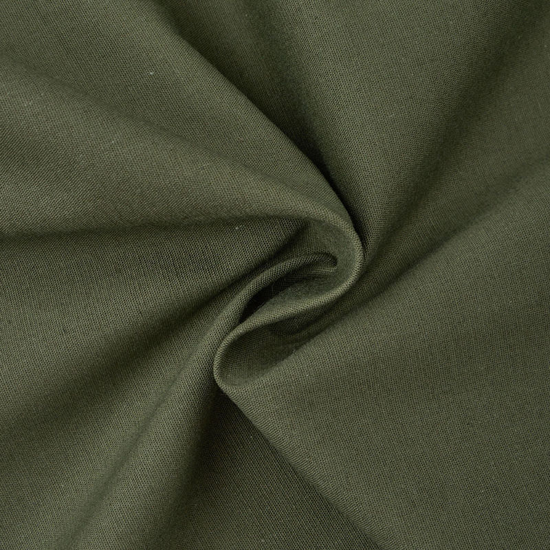 پوپلین کش ساده 040206 سبز ارتشی رنگ