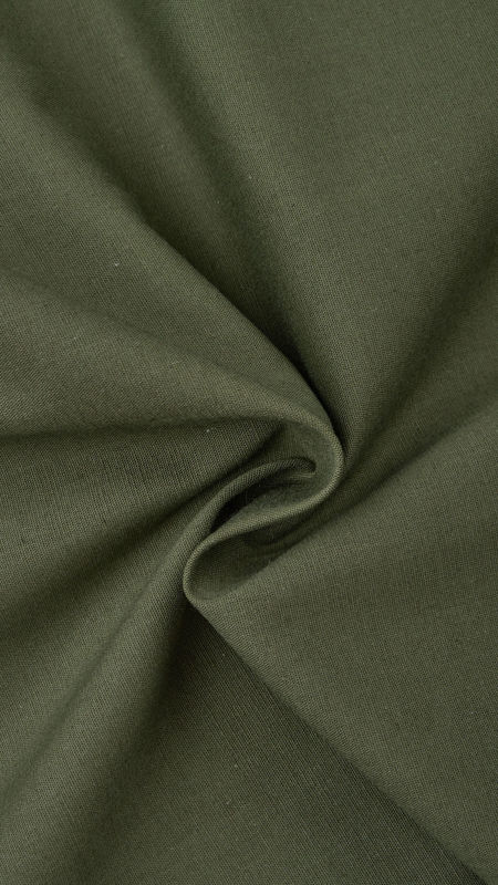 پوپلین کش ساده 040206 سبز ارتشی رنگ