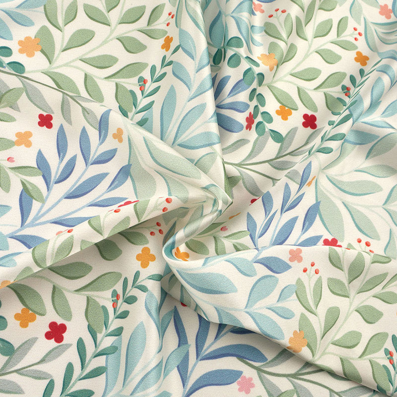 ساتن سیلک طرح دار چاپی 040227/28 مولتی رنگ