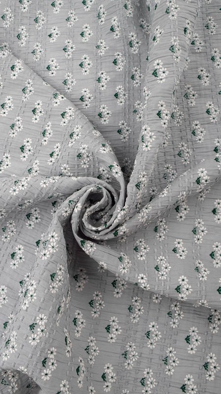 وال کوک دوزی گل گچی 040229 طوسی رنگ