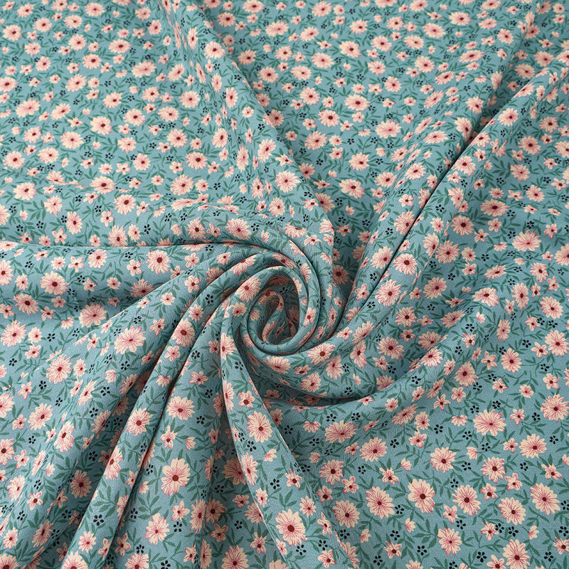 نخی طرح دار 040317/24 سبزابی رنگ