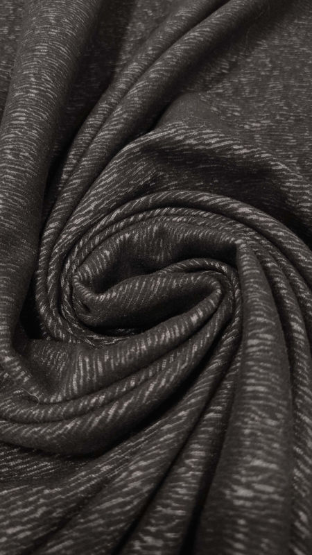 زمستانی جیر مخمل طرح دار 040807 ذغالی رنگ