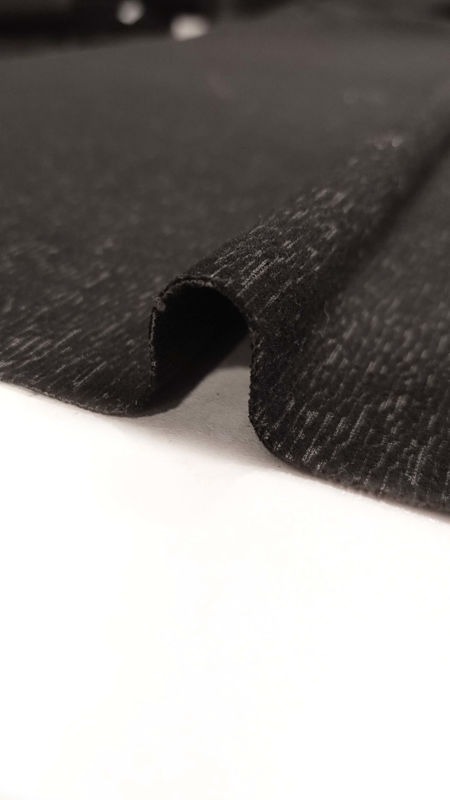 زمستانی جیر مخمل طرح دار 040807 ذغالی رنگ