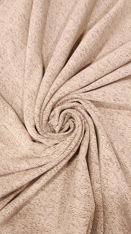 زمستانی جیر مخمل طرح دار 040807 کرم رنگ