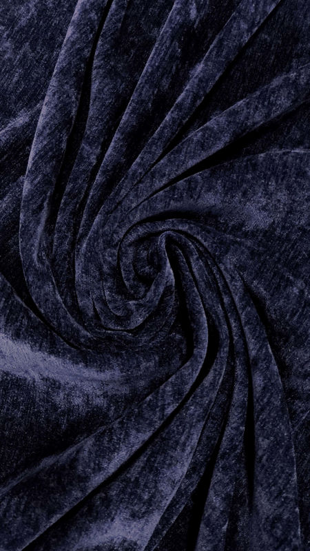 زمستانی شانل مخمل 040728 سرمه ای رنگ