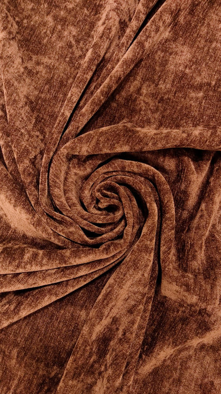 زمستانی شانل مخمل 040728 قهوه ای رنگ