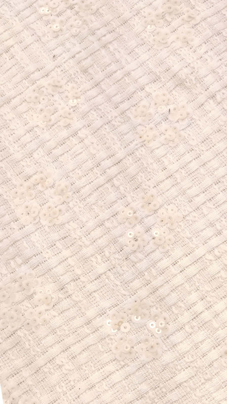 زمستانی شانل پولک دوزی 040625 سفید رنگ