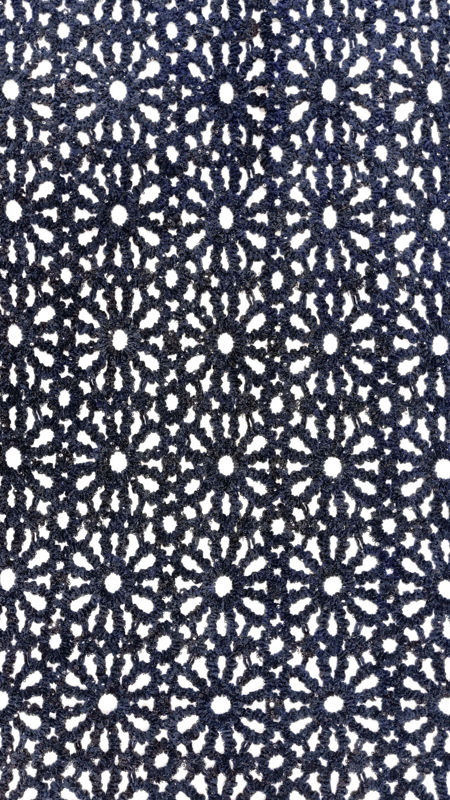 مجلسی گیپور مخمل قیطان دوزی 040716 سرمه ای رنگ