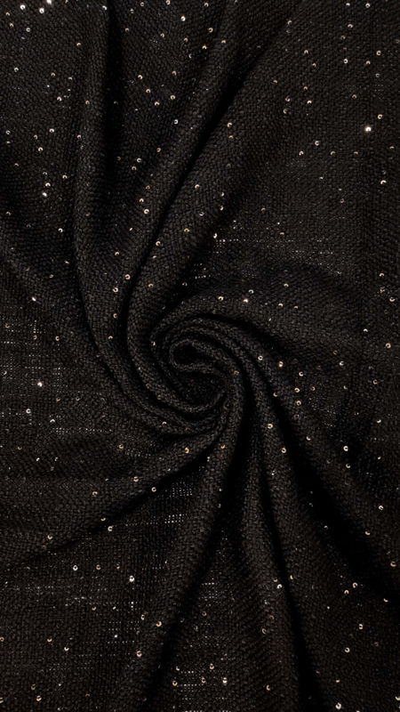 هندی جوت پولک دوزی 040702 مشکی رنگ